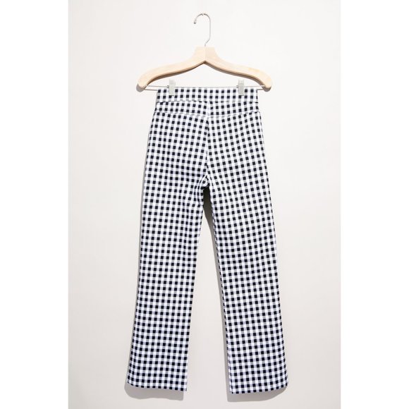 NWT Free People Florence Crop Flare / Gingham - Picture 2 of 5